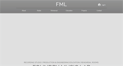 Desktop Screenshot of foundrymusiclab.com
