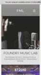 Mobile Screenshot of foundrymusiclab.com
