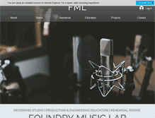 Tablet Screenshot of foundrymusiclab.com